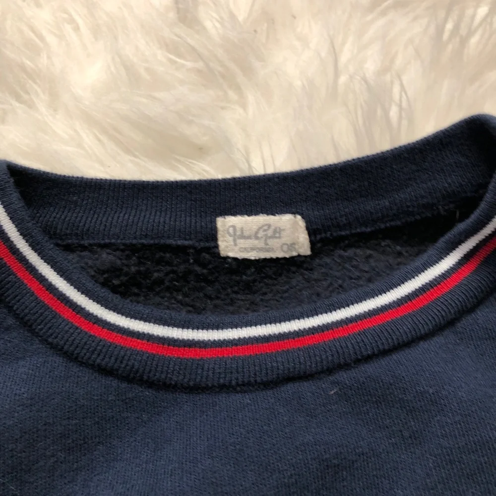 Brandy Melville Hamilton Sweatshirt sweater vintage crewneck navy blue small - Picture 6 of 7